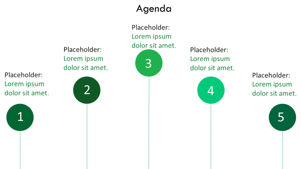 Curved list Agenda Template